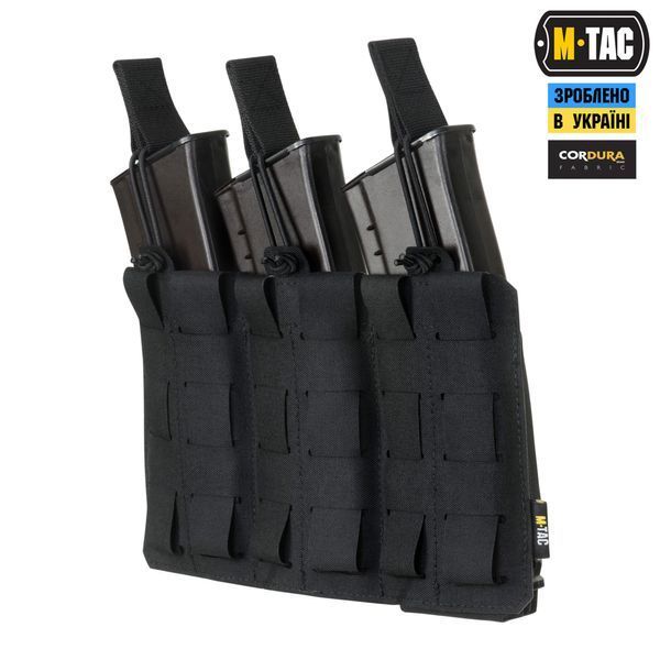 M-Tac підсумок еластичний на 3 магазина Elite Laser Cut Black 10145102 фото