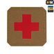 M-Tac нашивка Medic Cross Laser Cut Coyote/Red 51122533 фото