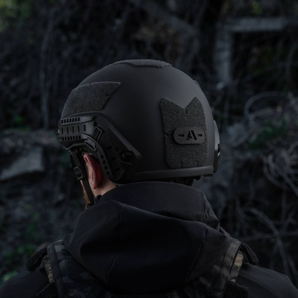 M-Tac нашивка група крові -A- наскрізна Laser Cut Black 58328002 фото