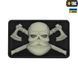 M-Tac нашивка Bearded Skull 3D PVC Black/GID 51113299 фото