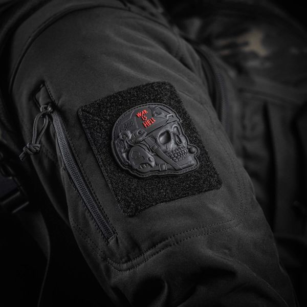 M-Tac нашивка War is Hell 3D PVC Black 51328002 фото