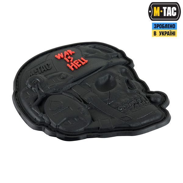 M-Tac нашивка War is Hell 3D PVC Black 51328002 фото