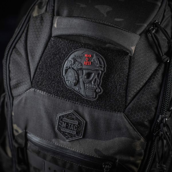 M-Tac нашивка War is Hell 3D PVC Black 51328002 фото