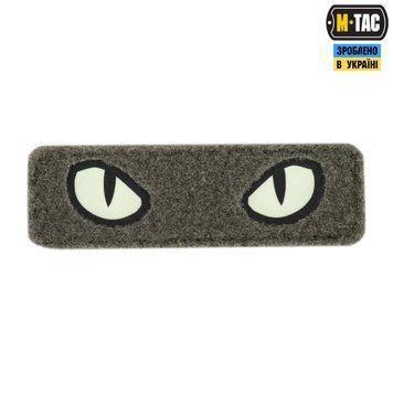 M-Tac нашивка Cat Eyes (Type 2) Laser Cut Ranger Green/GID 51350023 фото