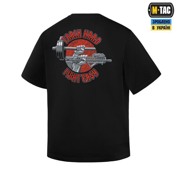 M-Tac футболка Train Hard Oversized Cotton Hard Black 80162002_XS фото
