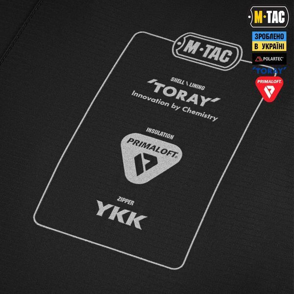M-Tac кофта Berserk Polartec Primaloft Black 20130002_2XS фото