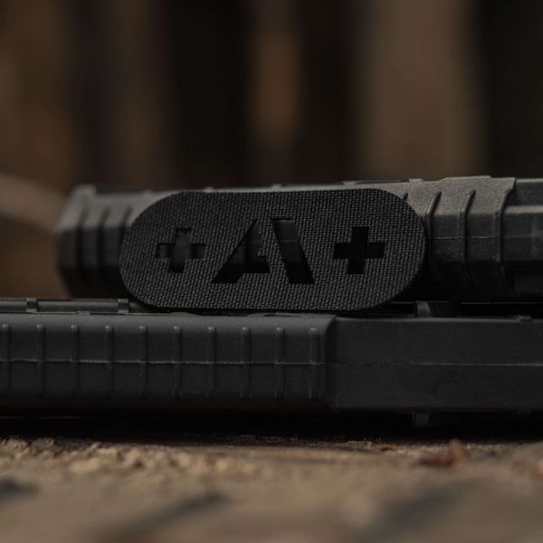 M-Tac нашивка група крові +A+ наскрізна Laser Cut Black 58228002 фото