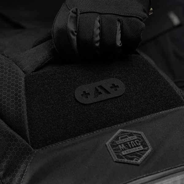 M-Tac нашивка група крові +A+ наскрізна Laser Cut Black 58228002 фото