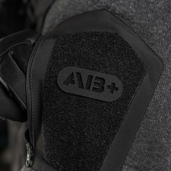 M-Tac нашивка група крові AB+ наскрізна Laser Cut Black 58231002 фото