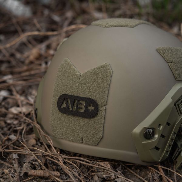 M-Tac нашивка група крові AB+ наскрізна Laser Cut Black 58231002 фото