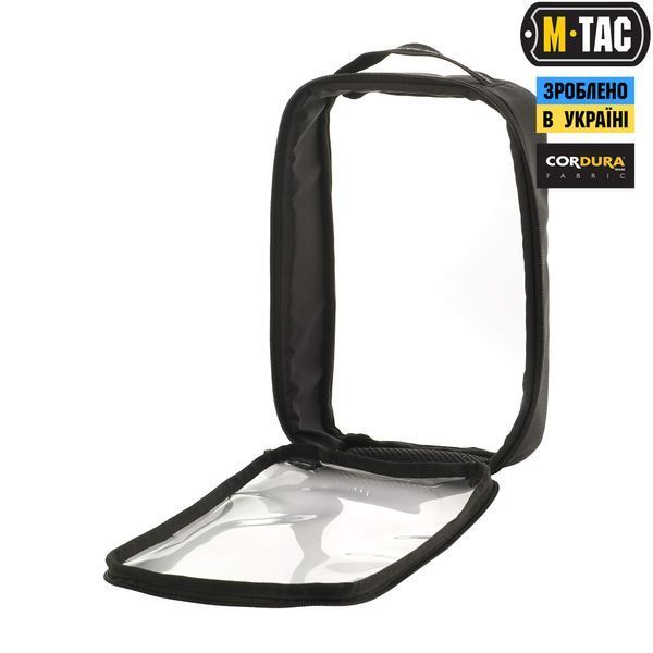M-Tac органайзер утилітарний прозорий Elite Large (30х19 см) Black 10147002-L фото