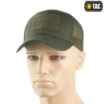 M-Tac бейсболка з липучкою та сіткою Flex ріп-стоп Army Olive 40570062_S/M фото
