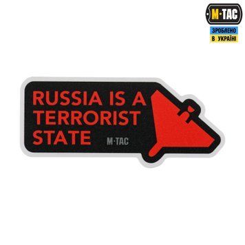 M-Tac наклейка russia is a terrorist state Small Black 51694002 фото