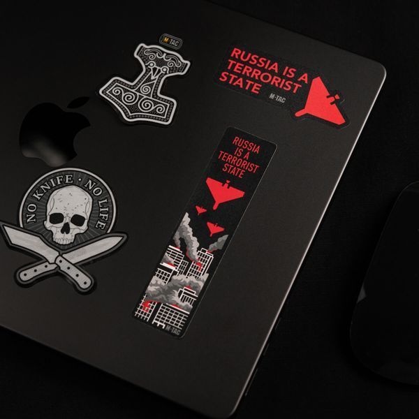 M-Tac наклейка russia is a terrorist state Small Black 51694002 фото