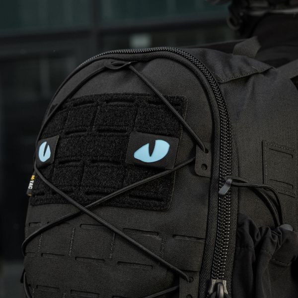 M-Tac нашивка Tiger Eyes Laser Cut (пара) Black/Blue/GID 51502992 фото