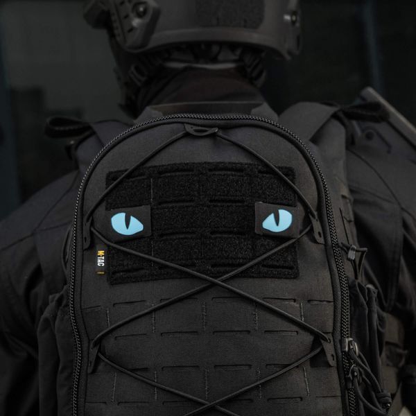 M-Tac нашивка Tiger Eyes Laser Cut (пара) Black/Blue/GID 51502992 фото
