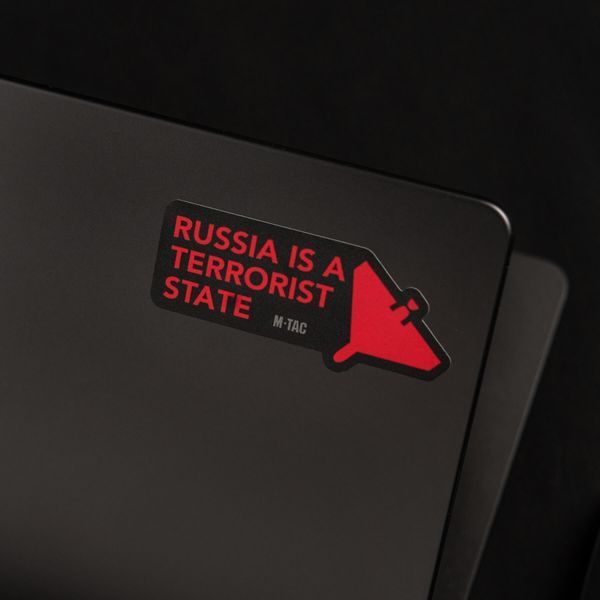 M-Tac наклейка russia is a terrorist state Small Black 51694002 фото