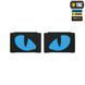 M-Tac нашивка Tiger Eyes Laser Cut (пара) Black/Blue/GID 51502992 фото 2