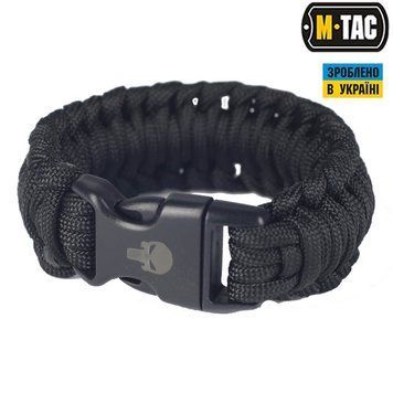 M-Tac браслет паракорд Каратель 2 чорний MTC-BPKL2-BK_S фото