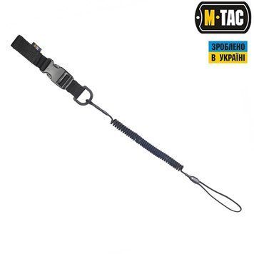M-Tac шнур страхувальний Medium комбінований з D-кільцем і фастексом чорний 51435702 фото