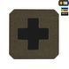 M-Tac нашивка Medic Cross Laser Cut Ranger Green/Black 51122232 фото