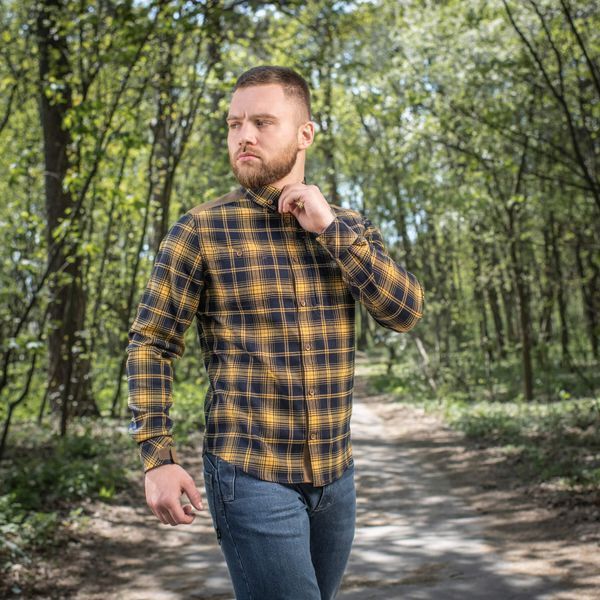 M-Tac сорочка Redneck Shirt Navy Blue/Yellow 20072015_XS/R фото