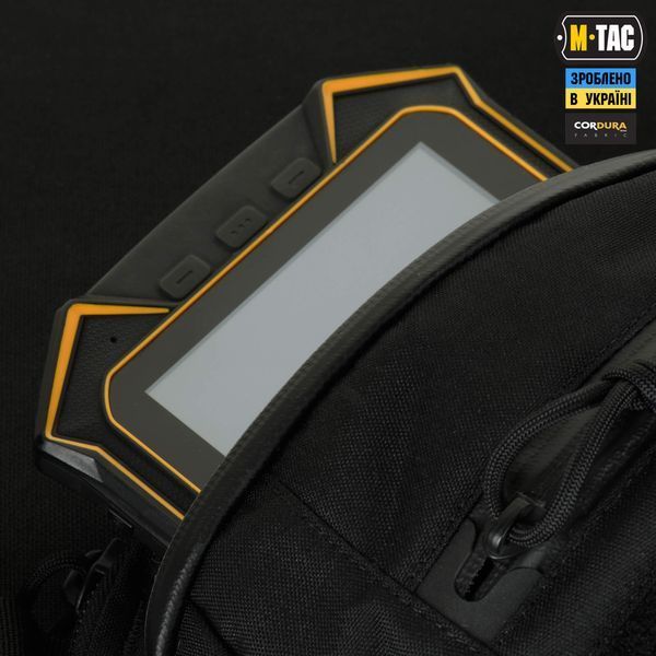 M-Tac сумка Sphaera Hardsling Bag Large з липучкою Elite Black 51610002 фото