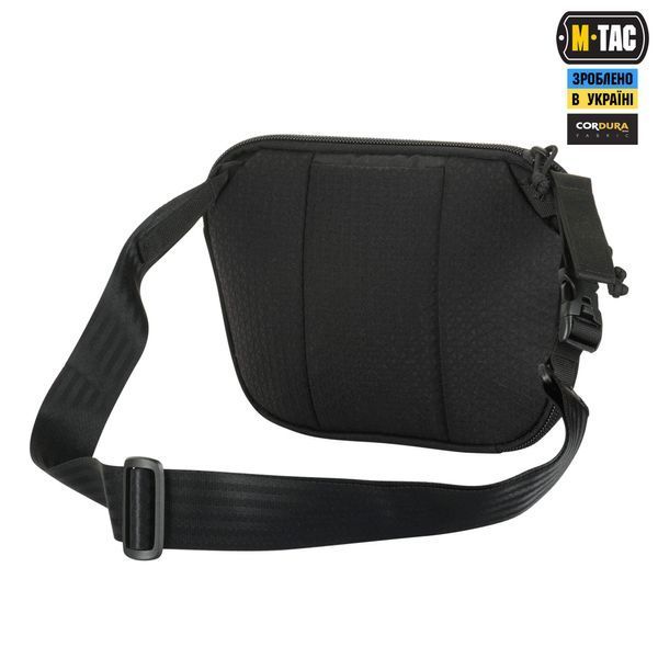 M-Tac сумка Sphaera Hardsling Bag Large з липучкою Elite Black 51610002 фото