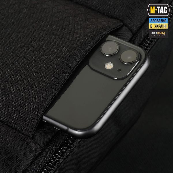 M-Tac сумка Sphaera Hardsling Bag Large з липучкою Elite Black 51610002 фото