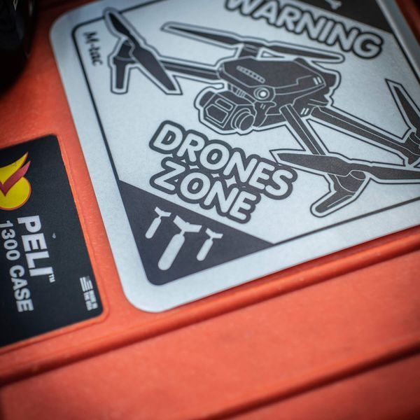 M-Tac наклейка Drones Zone світловідбиваюча Large Black 51329002-L фото