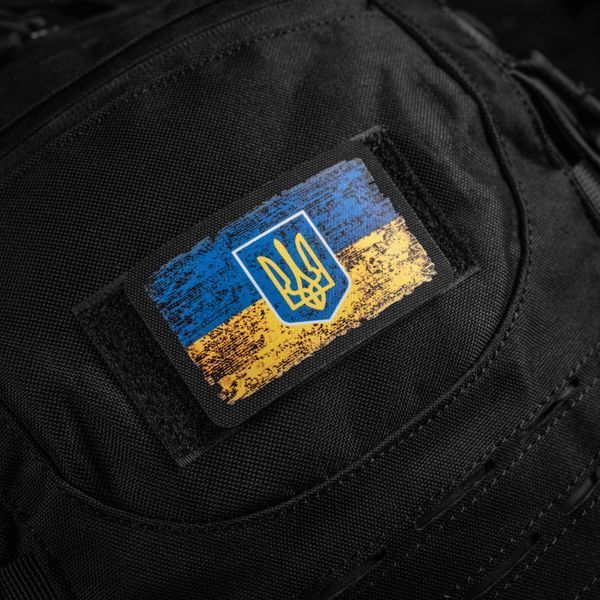 M-Tac нашивка прапор України з гербом вінтаж (80х50 мм) Black 51296002 фото