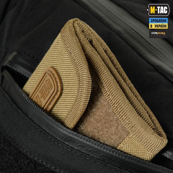 M-Tac сумка Sphaera Hardsling Bag Large з липучкою Elite Black 51610002 фото