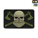 M-Tac нашивка Bearded Skull 3D PVC Black/Olive 51113201 фото