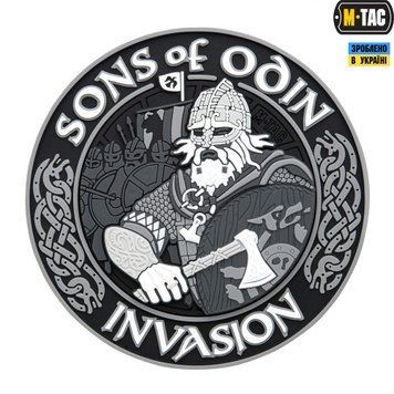 M-Tac нашивка Sons of Odin 3D PVC Black/Grey 51137211 фото
