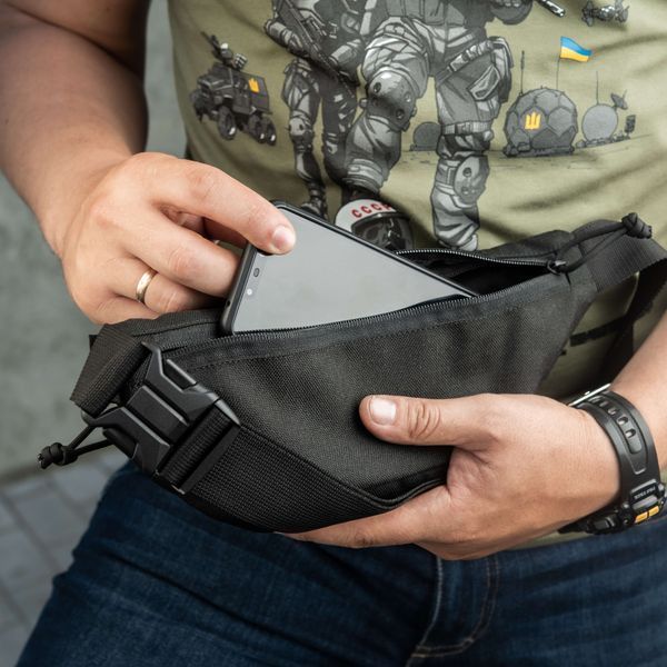 M-Tac сумка Tactical Waist Bag Gen.II Elite Black 10081002 фото