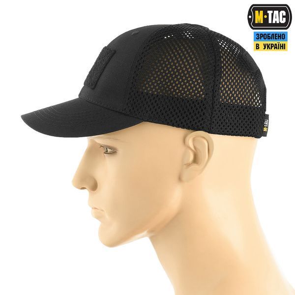 M-Tac бейсболка тактична з сіткою Elite Flex Black 40560002_XS фото