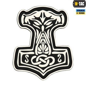 M-Tac нашивка Молот Тора PVC Black/White 51181236 фото