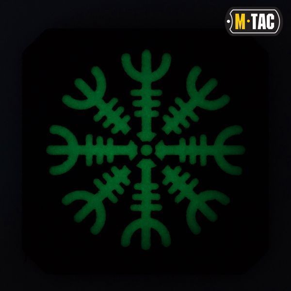M-Tac нашивка шолом Жаху Laser Cut Black/GID 51220299 фото