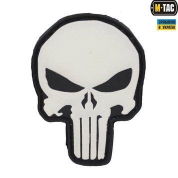 M-Tac нашивка Punisher PVC Black/White 51136236 фото