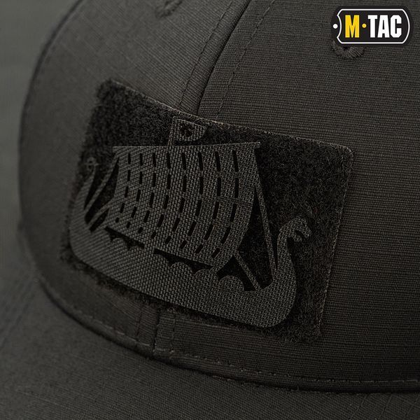 M-Tac нашивка Драккар скрізна Laser Cut Black 51170002 фото