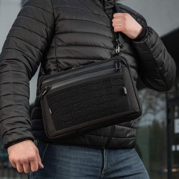 M-Tac сумка Admin Bag Large Elite з липучкою Hex Black 10425002 фото