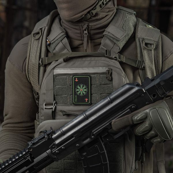 M-Tac нашивка карта Шолом Жаху (вишивка) Black/Olive 51392201 фото