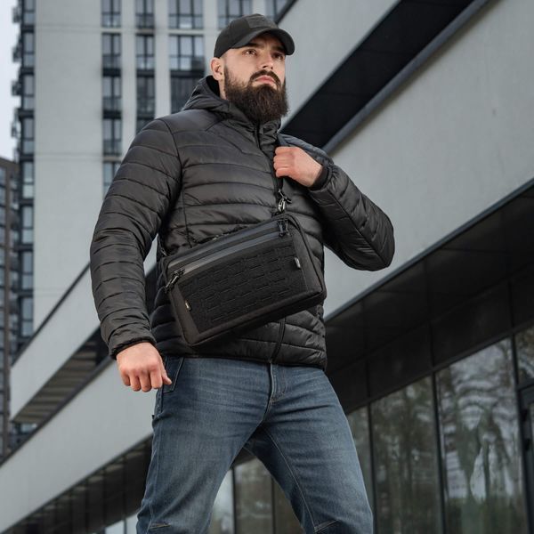 M-Tac сумка Admin Bag Large Elite з липучкою Hex Black 10425002 фото