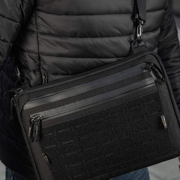 M-Tac сумка Admin Bag Large Elite з липучкою Hex Black 10425002 фото