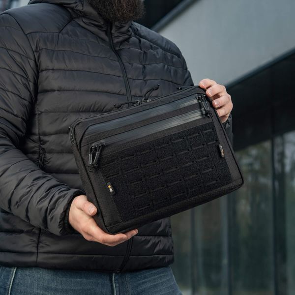 M-Tac сумка Admin Bag Large Elite з липучкою Hex Black 10425002 фото