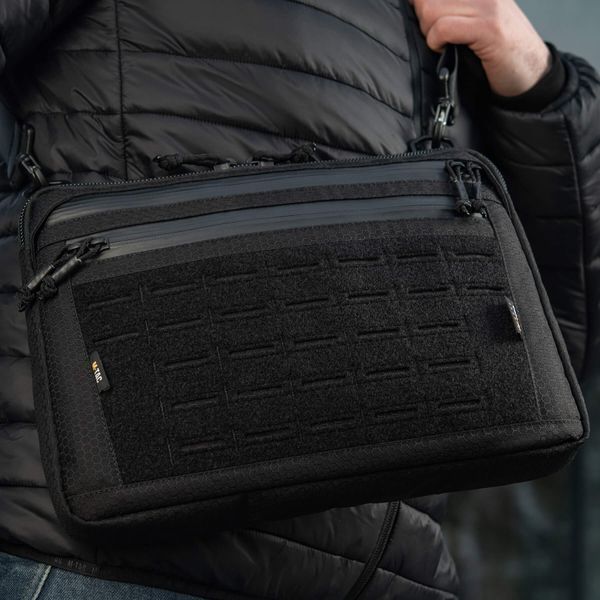 M-Tac сумка Admin Bag Large Elite з липучкою Hex Black 10425002 фото
