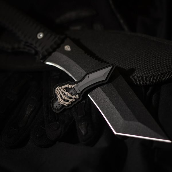 M-Tac нашивка Skeleton Knife PVC Grey 51575011 фото