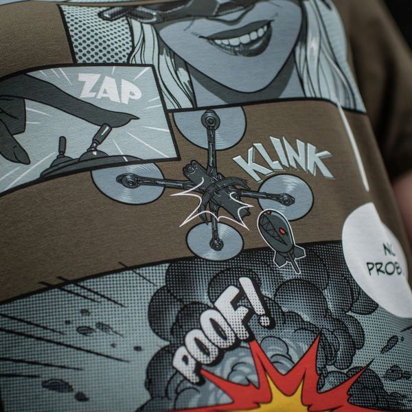 M-Tac футболка Comics Drone Girl Dark Olive 80074048_XS фото