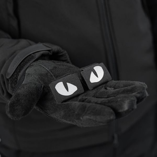 M-Tac нашивка Tiger Eyes Laser Cut (пара) Reflective Black 51140299 фото