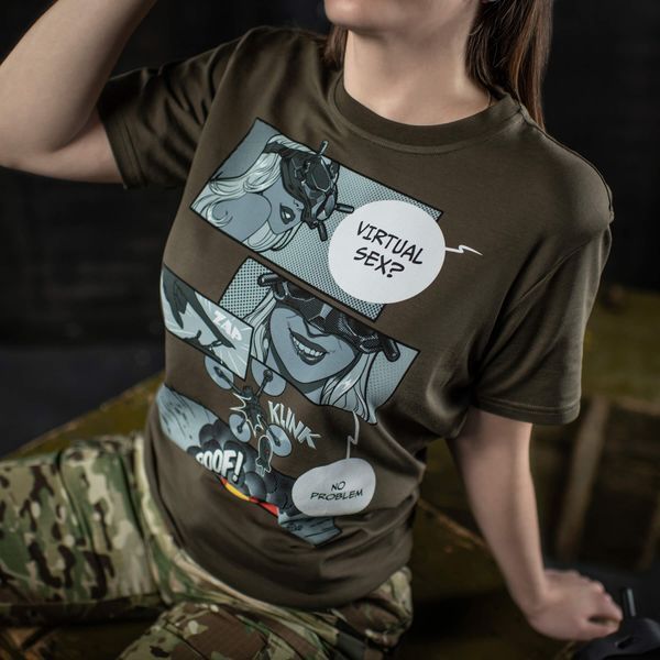 M-Tac футболка Comics Drone Girl Dark Olive 80074048_XS фото